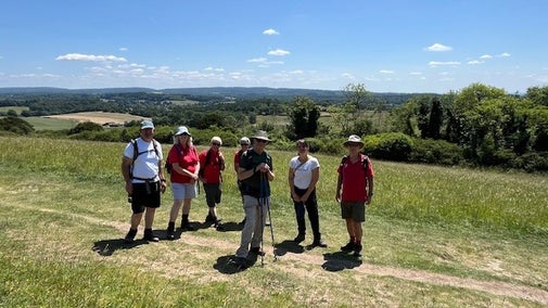 Walks volunteers on a sunny day